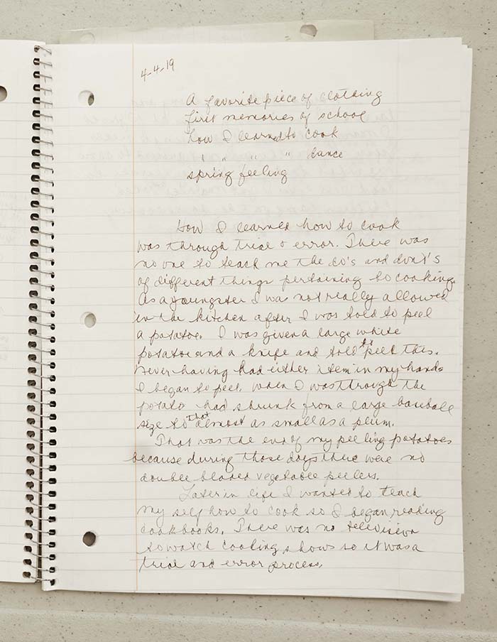 Roberta McBride-Robinson handwriting