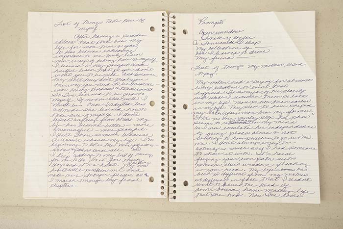 Yvonne Hall's handwriting